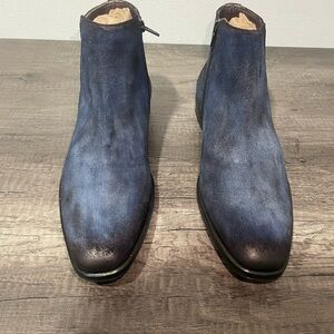 Mezlan Navy Leather Boots
